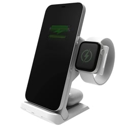 stm goods Stand de Charge Sans fil Qi ChargeTree Go Pliable et Portable Blanc