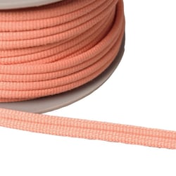 Double cordon 9mm orange saumon au mètre
