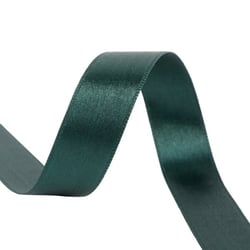 Bobine 40m ruban satin double face fabriqué en France vert