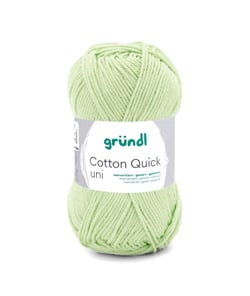 Fil à tricoter COTTON QUICK UNI - Gründl - PPSC - certifié Oeko-Tex 164 Vert
