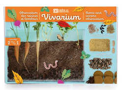 Vivarium Observation racines et vers de terre - Radis et Capucine