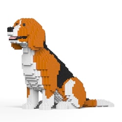 Chien Beagle assis Taille standard | JEKCA | 14 ans et +