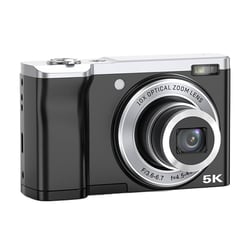 Appareil Photo Numérique 5K 30FPS Zoom Optique 5X Anti-Shake Écran HD 2.8' Noir YONIS