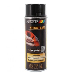 Spray de peinture pelable - Sprayplast - noir brillant - Motip
