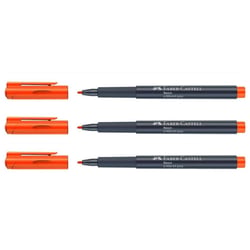 Lot de 3 marqueurs fluo Neon pointe fibre 1,5 mm - FABER-CASTELL - Orange - Goldfaber