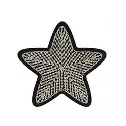 Ecusson thermocollant Etoile argentée 4,5cm x 4cm