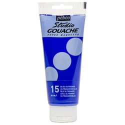 Peinture gouache - Bleu outremer - 15 - Fine - Pébéo - Studio Gouache - 100ml