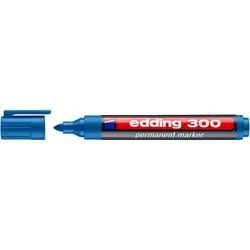 Marqueur permanent pointe moyenne 1,5-3 mm - EDDING - Bleu clair - 300