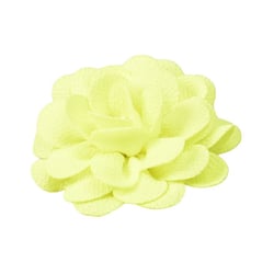 Broche fleur 8,5cm jaune fluo