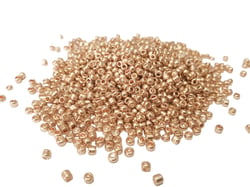1000 PERLES DE ROCAILLE Or Rose Gold Diamètre 2 mm 12/0 - creation bijoux