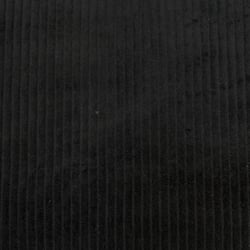 Tissu Velours Grosses côtes Noir