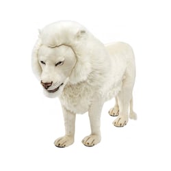Hansa peluche Geante Lion Blanc 4 pattes 140 cm L - Hansa Peluches G antes