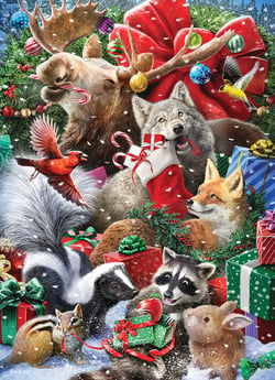 Puzzle 350 pièces - Amis Festifs - Family Pieces - Cobble Hill