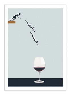 Affiche 30 x 40 cm - Your best friends forget you get old - Maarten Leon