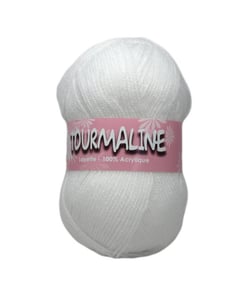 Pelote à tricoter TOURMALINE - Distrifil 1103 Blanc
