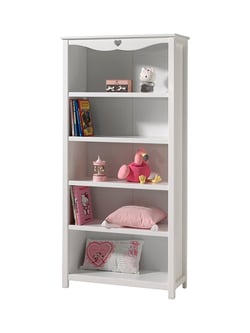 AMORI Bibliothèque laqué blanc - Vipack