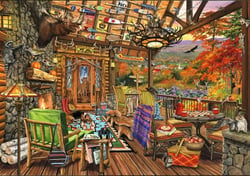 Puzzle 2000 pièces - Adirondack Porch - Bluebird Puzzle