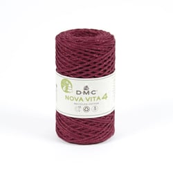DMC - Fil Coton Recyclé Eco Vita Metallic 4mm Col. 115 rouge rose
