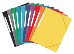 Lot de 10 Chemises 3 rabats à élastique Top File+ Assorties Style