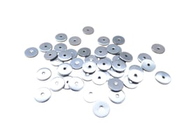 20 Perles rondelles style heishi 6mm acier inoxydable