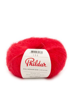 Fil exceptionnel à tricoter PHIL MOHAIR SOIE - Phildar Rouge