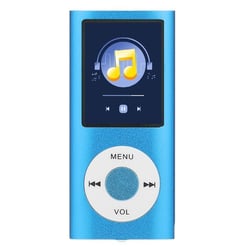 Lecteur MP4 Écran TFT 1.8 Pouces Avec Écouteurs Et Câble Noir Bleu YONIS