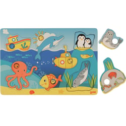 Puzzle avec images cachées - Animaux marins