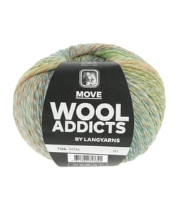 Pelote de laine MOVE – 100 gr - Wool Addict - Spécial chaussettes - Ultra-résistante & respirante 16 Multicolore