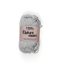 Fil de coton Amigurumi Gris clair Chèvre cendré