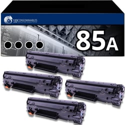 Pack 4 Toners compatible HP 85A noir - 123CONSOMMABLES