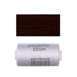 Bobine 500m fil polyester Gabon marron