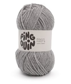 Pelote à Tricoter PINGO FIRST 6 - 100 g - Pingouin : Douceur, Polyvalence et Petit Prix Souris Gris