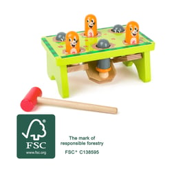 Jeu a cogner Chasse a la taupe - Smallfoot - Jaune