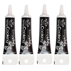 4 stylos de glaçage noirs