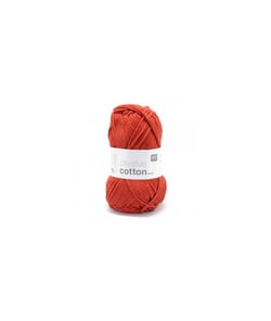 Pelotes de fil à tricoter CREATIVE COTTON ARAN de Rico Design - Laissez libre cours à votre créativité avec douceur et style ! 77 Renard