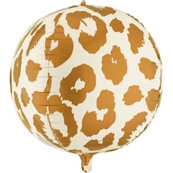 Ballon Aluminium Hélium Rond Taches de Guépard   Ø 75 cm