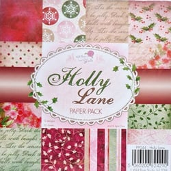 36 papiers fantaisis assorties 15.2 x 15.2 cm Wild Rose Studio HOLLY LANE