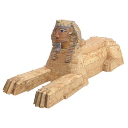 MetalEarth Architecture: GRAND SPHINX DE GIZEH 17,8x5,8x6cm, maquette 3D en métal avec 3 feuilles, sur carte 12x17cm, 14+