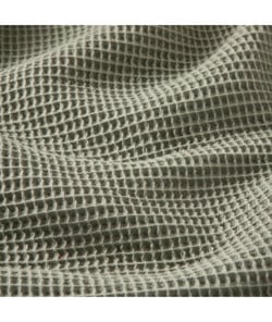 Tissu coton Nid d'Abeille de 150 cm de largeur Kaki Vert vendu par 50 cm