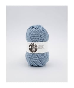 Pelote de laine à tricoter PINGO YARN 3 - Pingouin Bleu Glacier