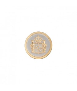 Carte de 2 boutons blazer à queue OR 20mm - Union Knopf Or