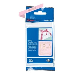 Ruban en tissu non adhésif brillant  12 mm rose doré  P-Touch - Brother