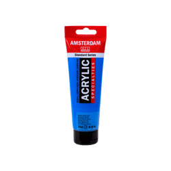 Peinture Acrylique en tube - Bleu métallique - 834 - Amsterdam - 120ml
