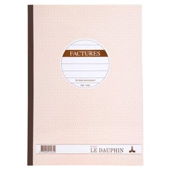 Manifold autocopiant 297X210 Factures 50 dupli - Avoine - x 5 - Le Dauphin