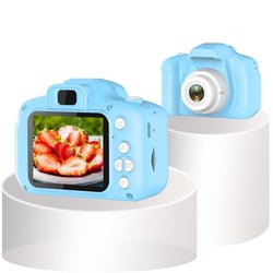 Appareil Photo Enfant 8MP HD Ecran 2.0 Pouces Portable SLR Jouet Numérique + SD 4Go Bleu YONIS