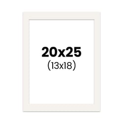 Passe-partout - Blanc cassé - 20x25cm - Photo 13x18cm - Pour cadre - Encadrement