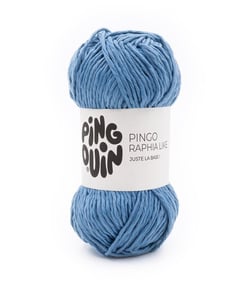 Découvrez le Fil Pingo Raphia Like de Pingouin : Un Must-Have pour Vos Projets de Décoration et d'Accessoires Jeans Bleu