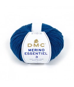 Pelote de laine Merino Essentiel 3 - DMC - Certifié Oeko-Tex 965 Bleu