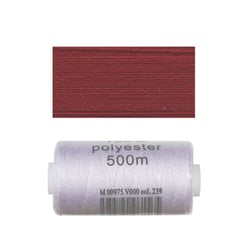 Bobine 500m fil polyester Cerise