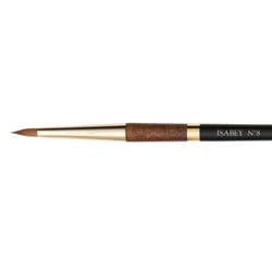 Pinceau - Repiqué - Aquarelle - Isabey - Martre Kolinsky Pure - 6229i - N°8 - Fibres naturelles